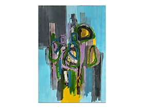 Moderne slike u galeriji MAG - apstraktna slika Preobražena duša akril na hameru 100x70 cm