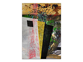 Moderne slike u galeriji MAG - apstraktna slika Monumenti II akril na hameru 100x70 cm