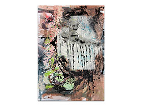 Moderne slike u galeriji MAG - apstraktna slika Stara pjesma akril na hameru 100x70 cm