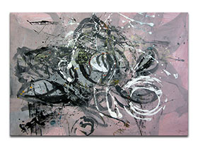 Moderne slike u galeriji MAG - apstraktna slika Ključni trenutak akril na hameru 100x70 cm
