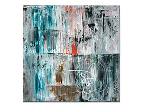 Opremanje poslovnih prostora slikama galerije MAG - apstraktna slika Mistični radovi akril na napetom platnu 80x80 cm