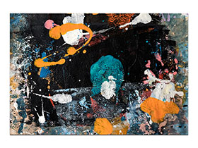 Moderne slike u galeriji MAG - apstraktna slika Nova sazviježđa akril na hameru 30x20 cm