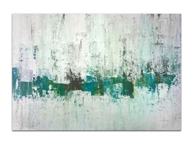 Slike na prodaju u galeriji MAG - originalna apstraktna slika Azurni treptaj akril na hameru 100x70 cm