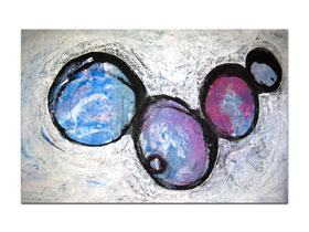 Prodaja umjetničkih slika u galeriji MAG - Nebeski dragulji - apstraktna slika na platnu 120x75 cm