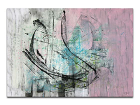 Moderne slike u galeriji MAG - apstraktna slika Nježna sonata akril na hameru 100x70 cm