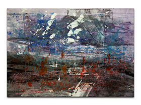 Moderne slike u galeriji MAG - apstraktna slika Ivanjske vatre akril na hameru 100x70 cm