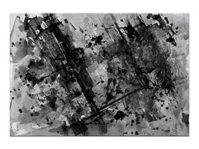 Moderne slike u galeriji MAG - apstraktna slika Poprima oblik akril na hameru 100x70 cm