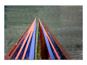 Moderne slike u galeriji MAG - apstraktna slika Težnje i ciljevi akril na hameru 100x70 cm