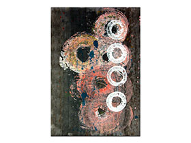 Moderne slike u galeriji MAG - apstraktna slika U krugu obitelji akril na hameru 100x70 cm