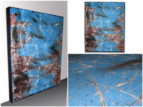 Dizajneri interijera kupuju slike u galeriji MAG - Permutacija - apstraktna slika na platnu 50x40 cm