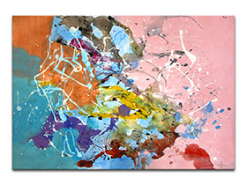 Moderne slike u galeriji MAG - apstraktna slika Prozračnost akril na hameru 100x70 cm