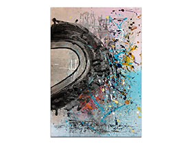 Moderne slike u galeriji MAG - apstraktna slika Zaokret akril na hameru 100x70 cm