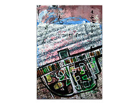 Galerije slika MAG - apstraktna slika Skriveni su ispod nas akril na hameru 100x70 cm