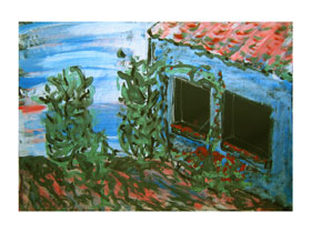 Galerija umjetnina Rijeka - Rovinj - originalna slika kuće iz sjećanja - MAG galerija