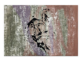 Moderne slike u galeriji MAG - apstraktna slika Plutamo u vječnosti akril na hameru 100x70 cm