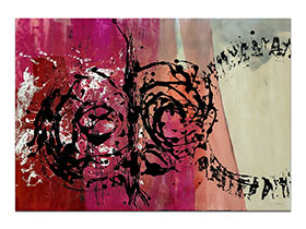 Moderne slike u galeriji MAG - apstraktna slika Krugovi optimizma akril na hameru 100x70 cm