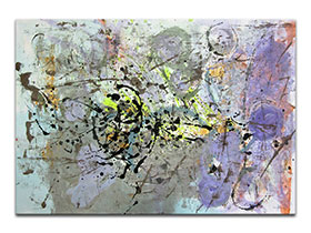 Moderne slike u galeriji MAG - apstraktna slika Negdje si tamo akril na hameru 100x70 cm