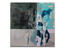 Moderne slike u galeriji MAG - Apstraktna slika Tajanstveni ples Akril na napetom platnu 100x100 cm