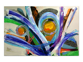 Moderne slike u galeriji MAG - apstraktna slika Provcala sunca Akril na napetom platnu 150x100 cm