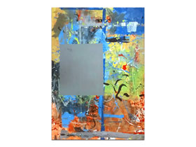 Galerije slika MAG - apstraktna slika I odjednom mir akril na hameru 100x70 cm