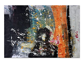 Moderne slike u galeriji MAG - apstraktna slika Hermit akril na hameru 100x70 cm