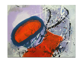 Galerija slika Zagreb MAG - umjetnička slika Imamo li srca? akril na hameru 65x50 cm