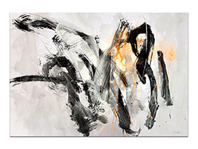 Moderne slike u galeriji MAG - apstraktna slika Nepoznat ishod akril na hameru 100x70 cm