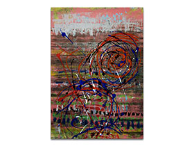 Moderna galerija apstraktnih slika MAG - apstraktna slika Intimna Analiza akril na hameru 100x70 cm