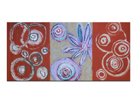 Hrvatski apstraktni slikari u galeriji MAG - Zimski vrt - apstraktna slika na platnu 145x75 cm