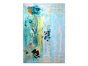 Moderne slike u galeriji MAG - apstraktna slika Nježni dodiri II akril na hameru 100x70 cm