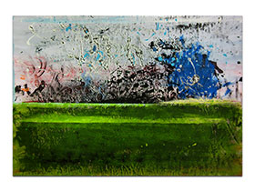 Moderne slike u galeriji MAG - apstraktna slika Livada snova akril na hameru 100x70 cm