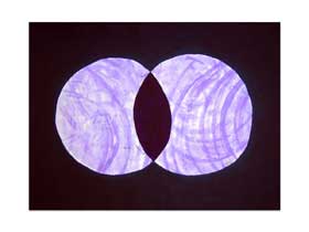 Ulje na platnu moderna apstraktna slika na platnu- dva mjeseca - Umjetnička galerija Dubrovnik Zagreb Osijek Split Rijeka