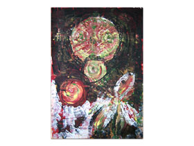 Umjetničke galerije slika MAG - apstraktna slika Celestial akril na hameru 100x70 cm