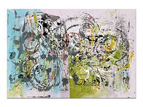 Moderne slike u galeriji MAG - apstraktna slika Dostići nedogled akril na hameru 100x70 cm