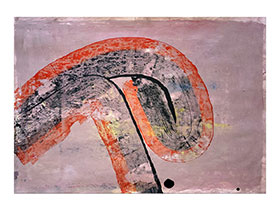 Moderne slike u galeriji MAG - apstraktna slika Zapis pokreta akril na hameru 100x70 cm