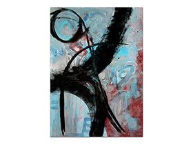 Galerija umjetničkih slika MAG - apstraktna slika Complex memories akril na slikarskom papiru 70x50 cm