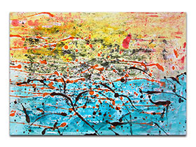 Moderne slike u galeriji MAG - apstraktna slika Sanjao sam ljeto akril na hameru 100x70 cm