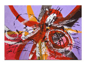 Opremanje poslovnih prostora slikama galerije MAG - apstraktna slika Vis amoris Akril na hameru 100x70 cm