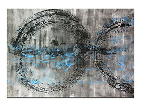 Moderne slike u galeriji MAG - apstraktna slika Krugovi noći III akril na hameru 100x70 cm