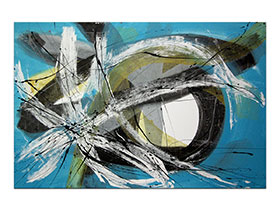 Moderne slike u galeriji MAG - apstraktna slika Moderna strujanja akril na napetom platnu 120x80 cm