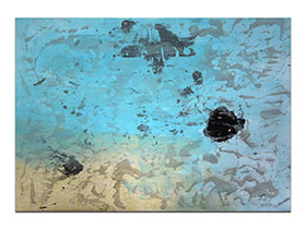 Moderne slike u galeriji MAG - apstraktna slika Život je more akril na hameru 100x70 cm