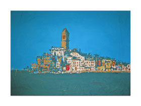 Klasično slikarstvo u galeriji MAG - Rovinj Istra - umjetnička slika na platnu 105x75 cm