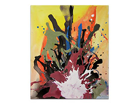 Moderne slike u galeriji MAG - apstraktna slika Slobodni let III akril na napetom platnu 60x50 cm
