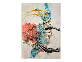 Moderne slike u galeriji MAG - apstraktna slika Predznak akril na hameru 100x70 cm