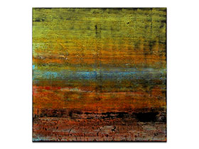 Moderne slike u galeriji MAG - apstraktna slika Između neba i zemlje akril na napetom platnu 90x90 cm