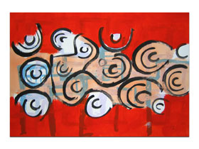 Galerija slika u Splitu MAG - umjetnička slika Ornamental Akril na hameru 100x70 cm