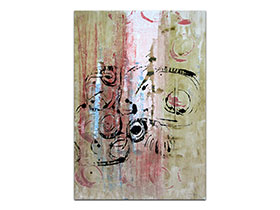 Moderne slike u galeriji MAG - apstraktna slika Otisci sreće akril na hameru 100x70 cm