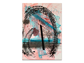 Moderne slike u galeriji MAG - apstraktna slika Nebeski lukovi akril na hameru 100x70 cm