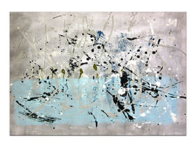 Moderne slike u galeriji MAG - apstraktna slika Zimske radosti akril na hameru 100x70 cm