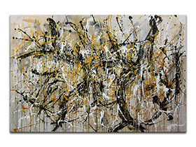 Moderne slike u galeriji MAG - Apstraktna slika Golden overdose Akril na napetom platnu 150x100 cm